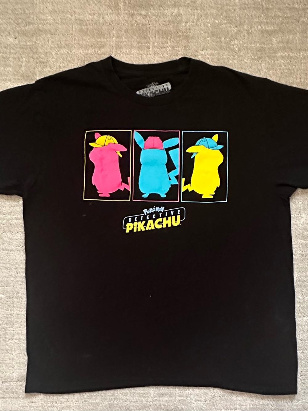 Pokémon Detective Pikachu Black Graphic Tee
